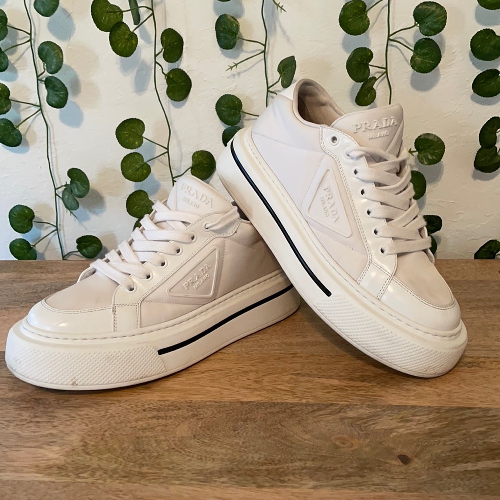 White Prada shoes